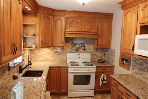 oak granite kitchen cabinets